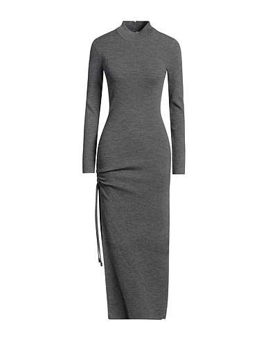MICHAEL MICHAEL KORS Midi-Kleid Grau 81% Merinowolle, 17% Nylon, 2% Elastan