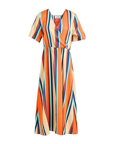 NIŪ Midi dress Orange 84% Viscose, 16% Polyamide