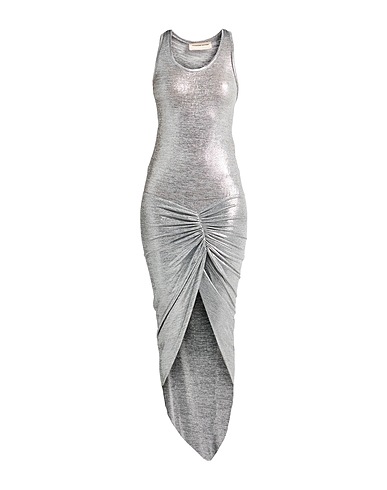 ALEXANDRE VAUTHIER Long dress Silver 95% Polyester, 5% Elastane