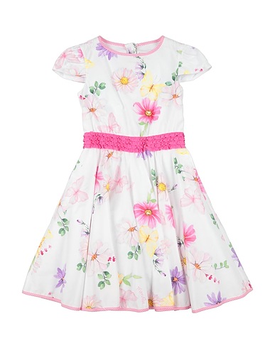 MONNALISA Dress White 100% Cotton