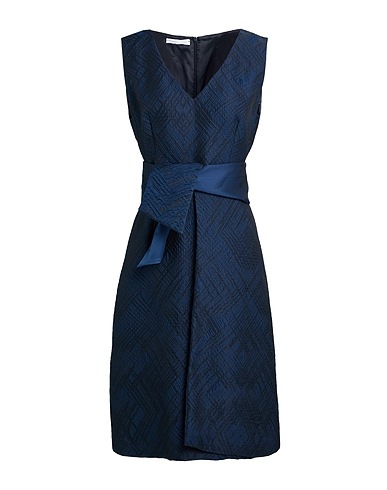 SARTORIA MILANESE Midi dress Midnight blue 63% Polyester, 27% Silk, 10% Nylon
