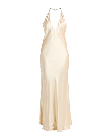 JACOB LEE DRESSES Beige 100% Silk