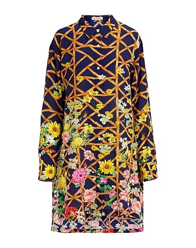 MARY KATRANTZOU Shirt dress Midnight blue 100% Silk