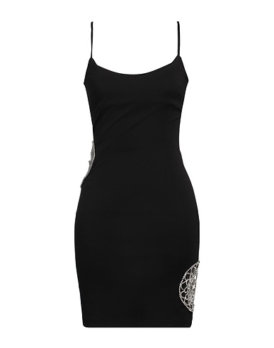 GAëLLE Paris Sheath dress Black 60% Viscose, 35% Polyamide, 5% Elastane