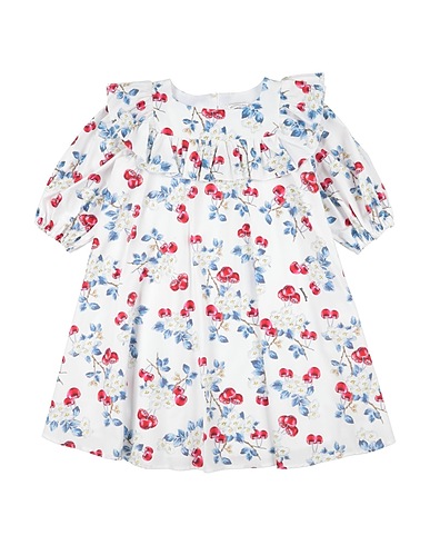 MONNALISA Special occasion dress BIANCO 100% Cotton