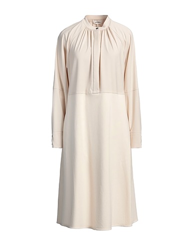MEIMEIJ Midi dress Ivory 65% Viscose, 30% Polyamide, 5% Elastane, Polyester