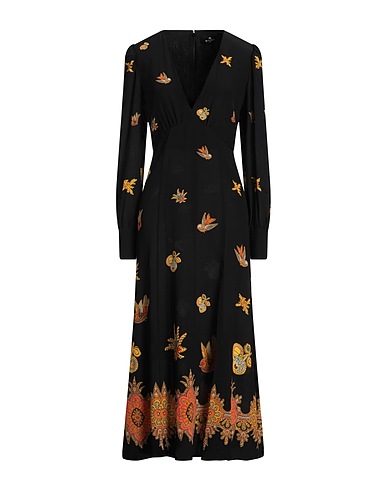 ETRO Midi dress Black 100% Silk