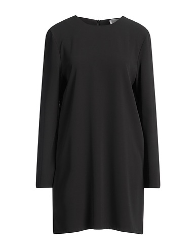 MERCI ITALIA Short dress Black 96% Polyester, 4% Elastane