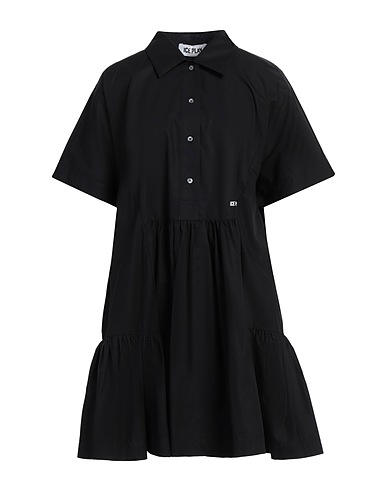 ICE PLAY Shirt dress Black 100% Cotton