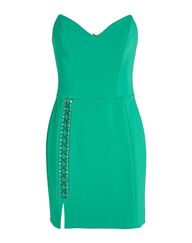 ELISABETTA FRANCHI Sheath dress Emerald green 96% Viscose, 4% Elastane