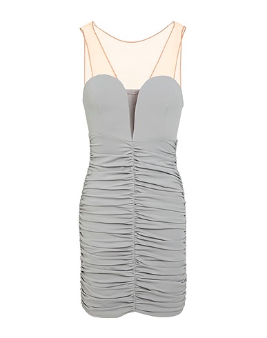 ELISABETTA FRANCHI Sheath dress Grey 80% Polyamide, 20% Elastane