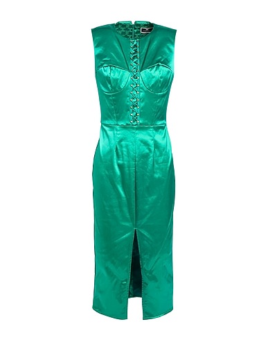 ELISABETTA FRANCHI Elegant dress Emerald green 94% Polyamide, 6% Elastane