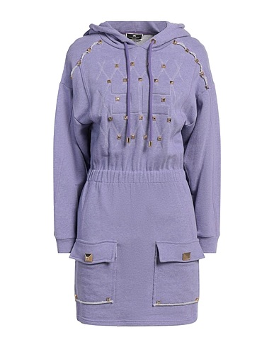 ELISABETTA FRANCHI Short dress Lilac 100% Cotton