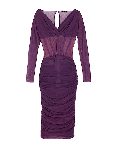 ELISABETTA FRANCHI Midi dress 90% Cotton, 10% Elastane