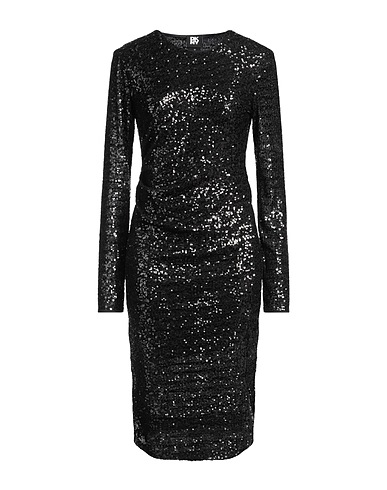 DKNY Midi dress Black 95% Polyester, 5% Elastane