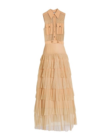 ELISABETTA FRANCHI Vestito da cerimonia RED CARPET Cammello 100% Viscosa, Poliestere