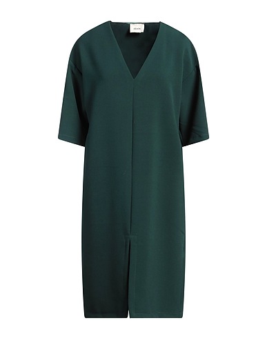 DIXIE Midi dress Dark green 65% Polyester, 32% Viscose, 3% Elastane