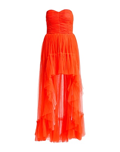 ELISABETTA FRANCHI Vestito lungo Arancione 100% Poliammide