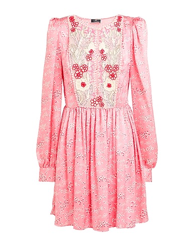 ELISABETTA FRANCHI Kurzes Kleid Rosa 100% Seide