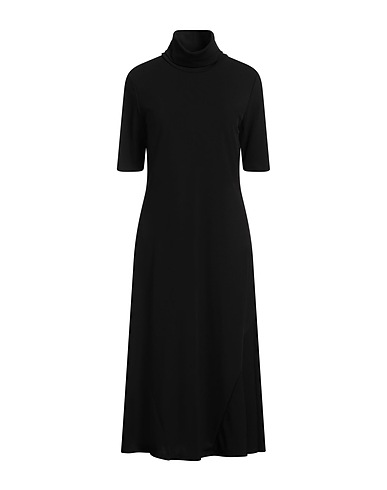 MAX MARA ひざ丈ワンピース LEISURE ブラック トリアセテート 56% / ポリエステル 44%