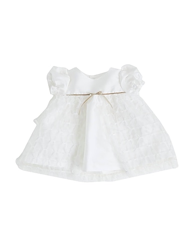 LA STUPENDERIA Vestido para bebé  White 85% Polyester, 15% Silk