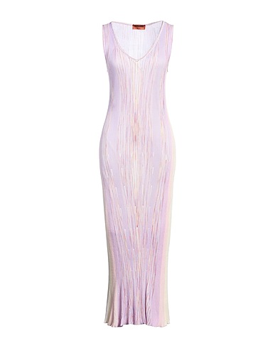 MISSONI Long dress Lilac 59% Viscose, 36% Cotton, 5% Polyamide