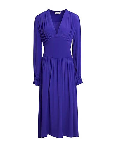 MEIMEIJ Midi dress Bright blue 69% Acetate, 31% Silk