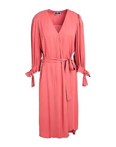 ELISABETTA FRANCHI Midi dress Brick red 100% Viscose
