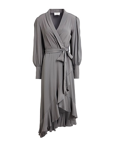 MEIMEIJ Midi dress Lead 69% Acetate, 31% Silk