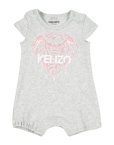 KENZO KIDS Baby jumpsuit  Light grey 100% Cotton