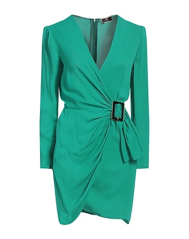 ELISABETTA FRANCHI Elegant dress Emerald green 100% Viscose