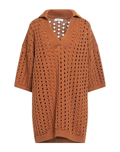 MAX MARA Short dress Brown 100% Cotton