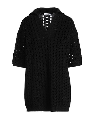 MAX MARA ミニワンピース・ドレス ブラック コットン 100%
