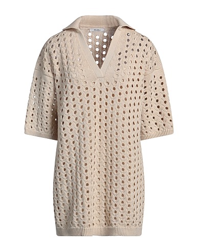 MAX MARA Short dress Beige 100% Cotton