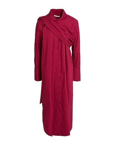 KATERIN THEYS Vestito chemisier Bordeaux 100% Cotone