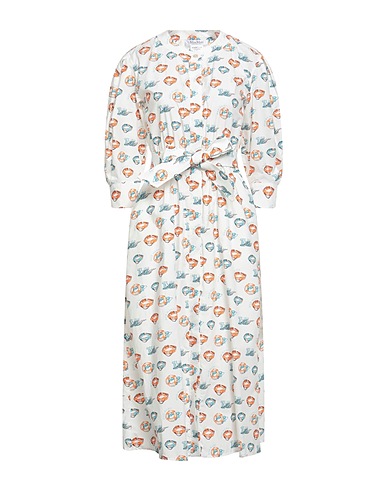 MAX MARA Midi dress White 100% Cotton