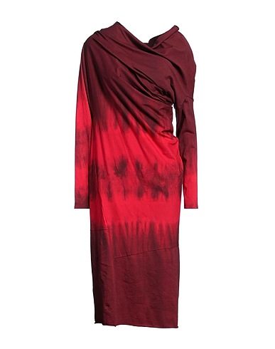SPORTMAX Midi dress Burgundy 100% Cotton