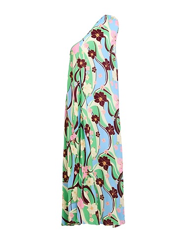 RIXO Long dress Green 100% Viscose