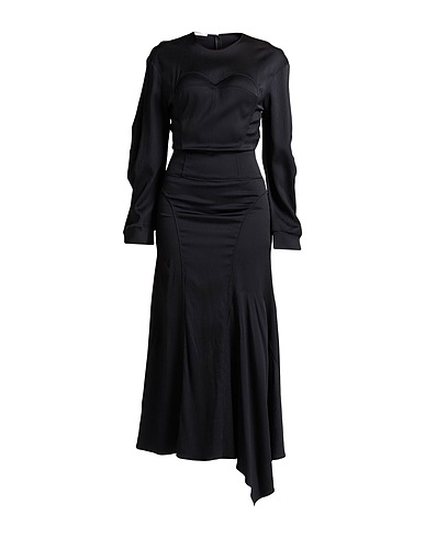 ALESSANDRO VIGILANTE Long dress Black 98% Viscose, 2% Elastane