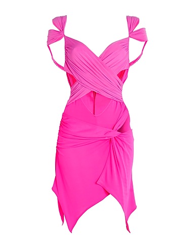 ALESSANDRO VIGILANTE Vestito corto Fucsia 82% Poliammide, 18% Elastan