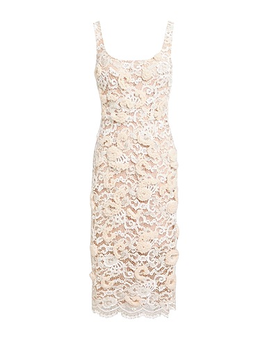 ELISABETTA FRANCHI Tubino Panna 80% Cotone, 20% Poliammide