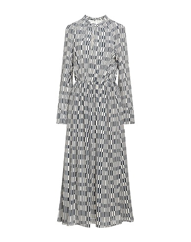 ROCHAS Langes Kleid Nachtblau 100% Seide