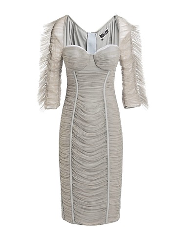 ELISABETTA FRANCHI Midi dress Grey 100% Polyamide
