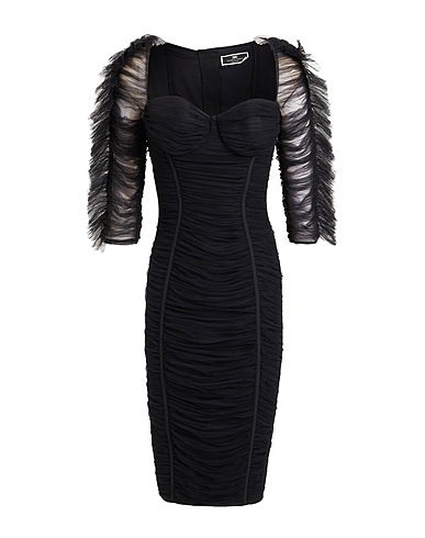 ELISABETTA FRANCHI Midi dress Black 100% Polyamide