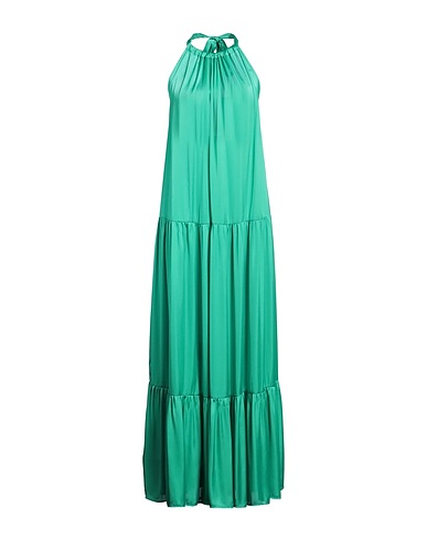 LIU •JO Vestito lungo Verde 100% Poliestere