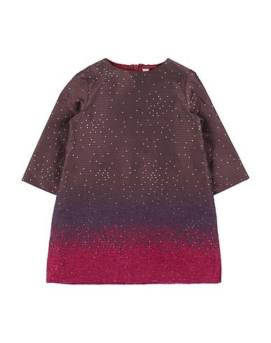 IL GUFO Dress Dark purple 68% Polyester, 13% Polyamide, 12% Acetate, 7% Virgin Wool