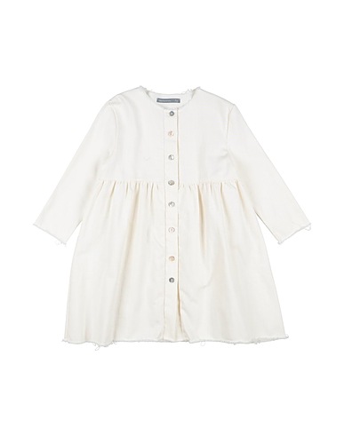MINIMU' Denim dress White 100% Cotton