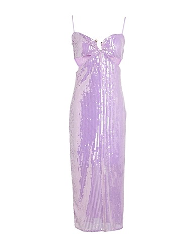PATRIZIA PEPE Midi dress Lilac 95% Polyester, 5% Elastane