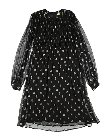 STELLA McCARTNEY KIDS Dress Black 91% Silk, 9% Metallic fiber