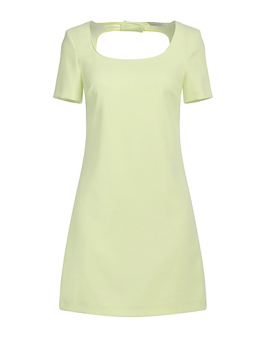 PATRIZIA PEPE Short dress Lime green 97% Polyester, 3% Elastane